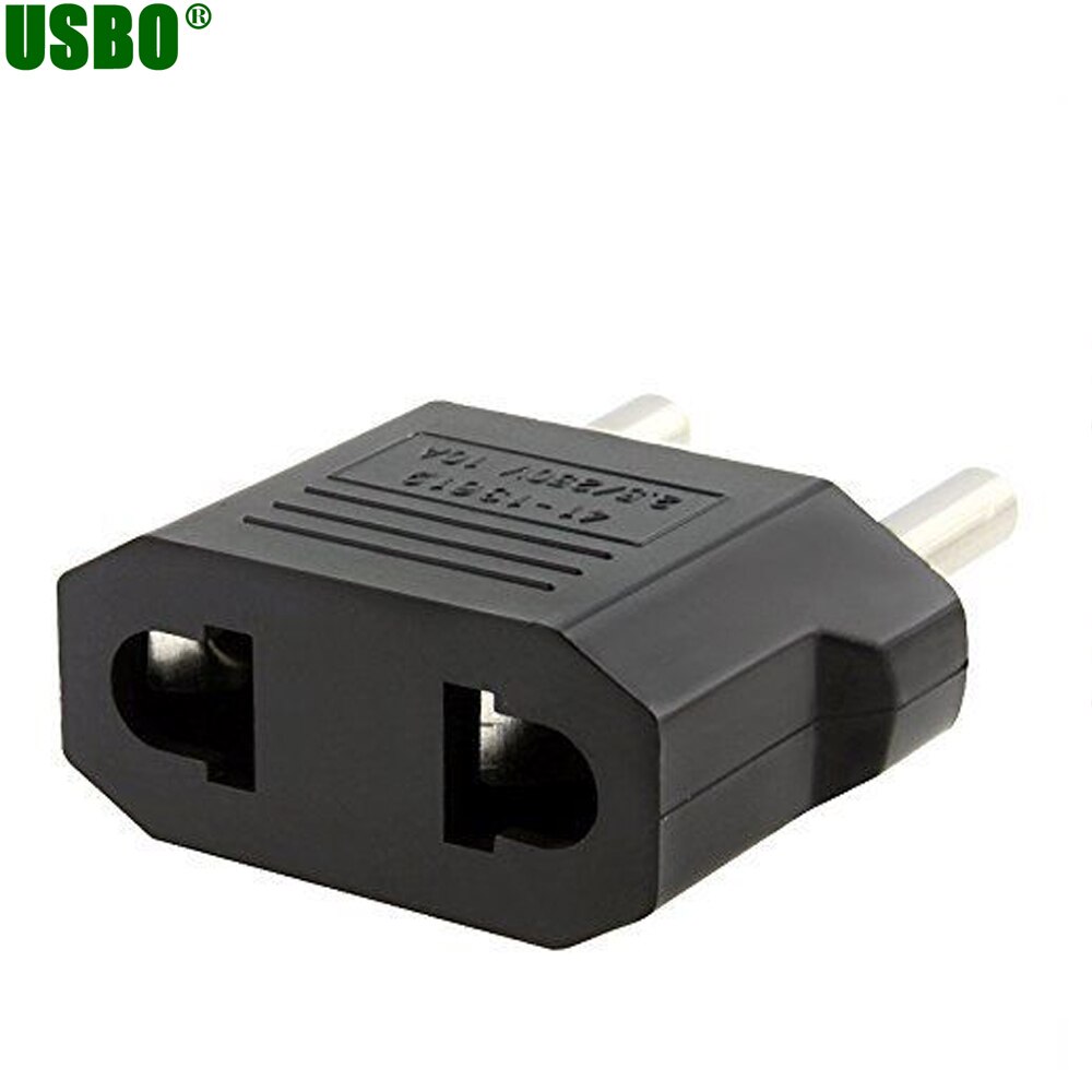 10PCS european US to EU mini convert plug adapter russia germany franch electrical ac power connector euro travel small plug 6a