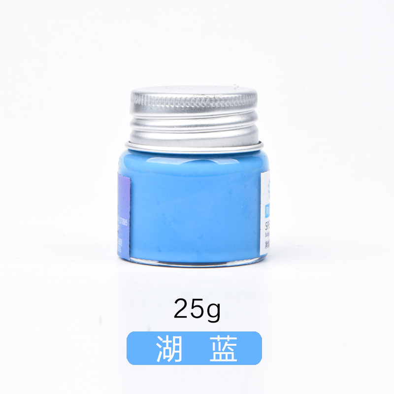 Pigmentos de colores de cerámica para pintura, herramientas de alfarería para pintura con bajo esmalte , pintados a mano, 25ML: Lake blue