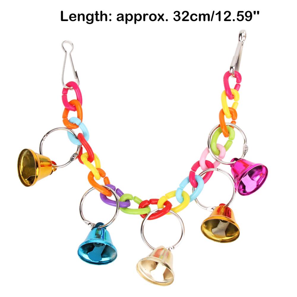 Parrot Toys Wooden Hanging Cage Toys for Parrots Bird Squirrel Cockatiel Funny Swing Toy Pet Bird Supplies: 04