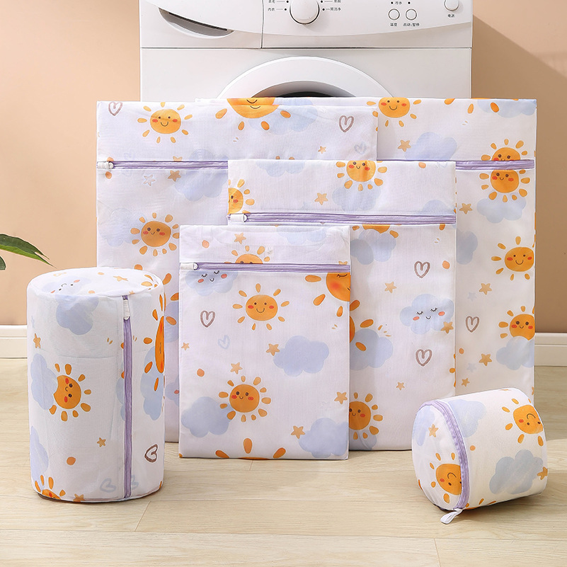 Cartoon Wasgoed Waszak Ondergoed Beha Wassen Zakken Reizen Draagbare Organizador Opvouwbare Waszak Gaas Afdrukken Wassen Kits