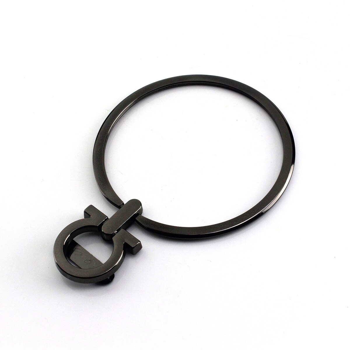 1x junta tórica sólida de Metal, Asa de Metal, correa de repuesto para bolso de mano, accesorios de Hardware de DIY, 90mm, CLOXY: Gun black
