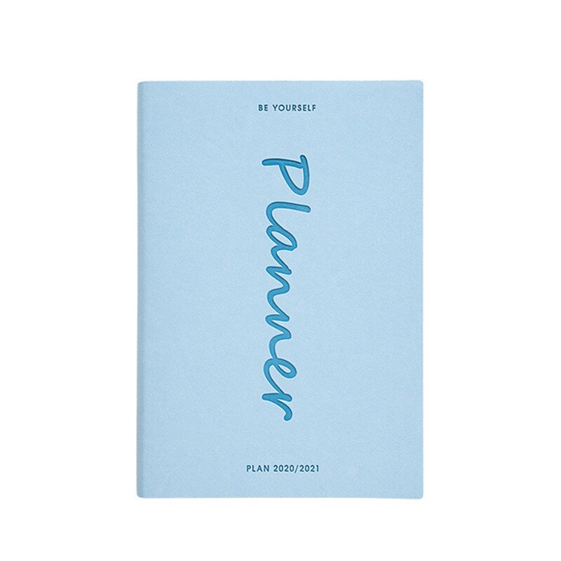 Planner Notebook 18 Monthlys Agenda Plan Organizer Binnenpagina Week Maand Plan Journal Opnemen Leven School Briefpapier: Blue