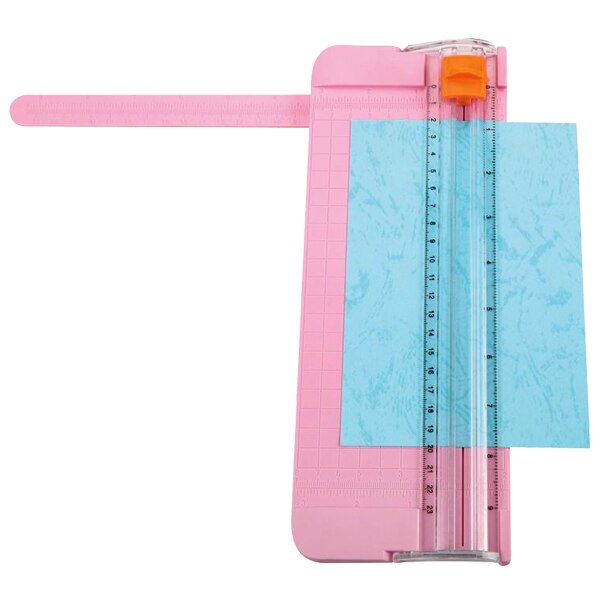 JIELISI 9090 Mini Small Slide Cutter Cut Paper Cutter Cutter Color:Pink