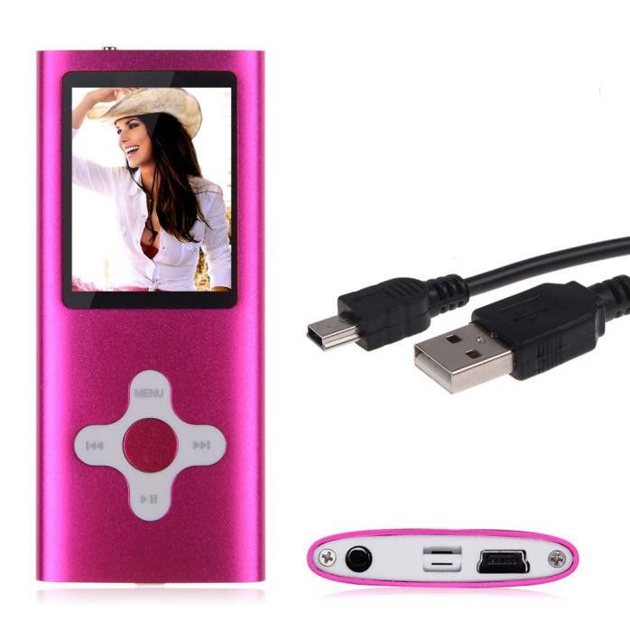 Portable MP4 Player MP3 Digital 32GB Led Video SD LCD iPod Music Home Photo Sport Tool HD With Good Price: Pink