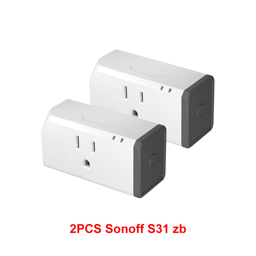 Sonoff s31 lite zb 15a zigbee eua tomada inteligente sem fio funciona com smartthings hub ewelink controle de voz via alexa: Bundle2:
