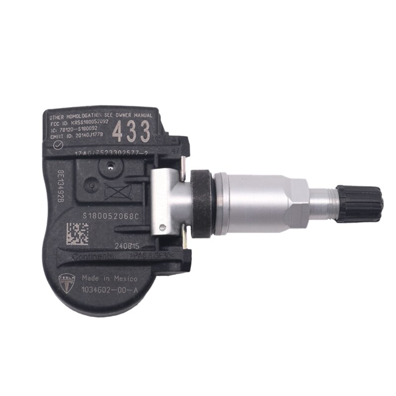 Newfor -2023 Tesla Model X 433Mhz Tpms Sensor Bandenspanning Sensor 1034602-00-C