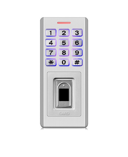 Biometric Fingerprint metal Access Control for Door Lock 200 finger/10000 card user waterproof IP66 cas WG26 reader input/output