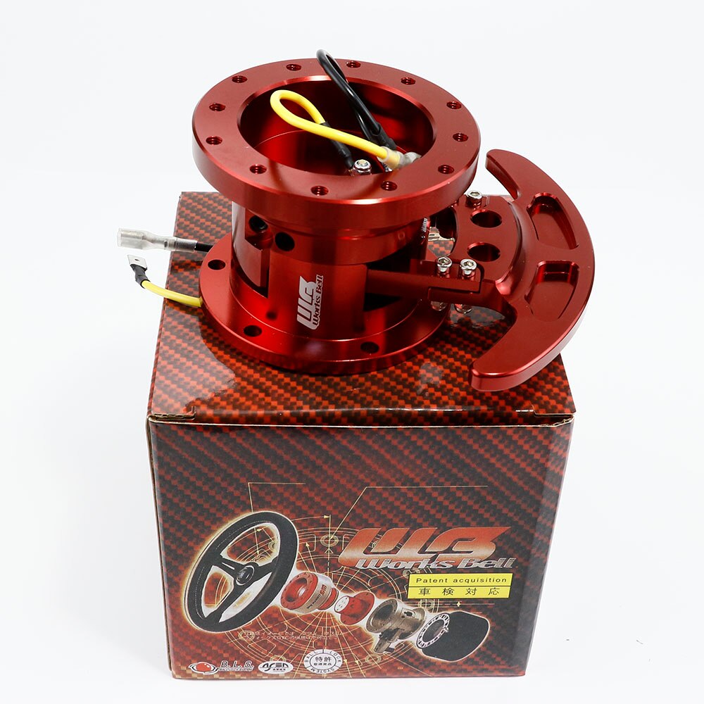 High WORKS BELL GTC Tilt Racing Steering Wheel Quick Release Hub Kit Adapter Body Removable Snap Off Boss Kit: Red