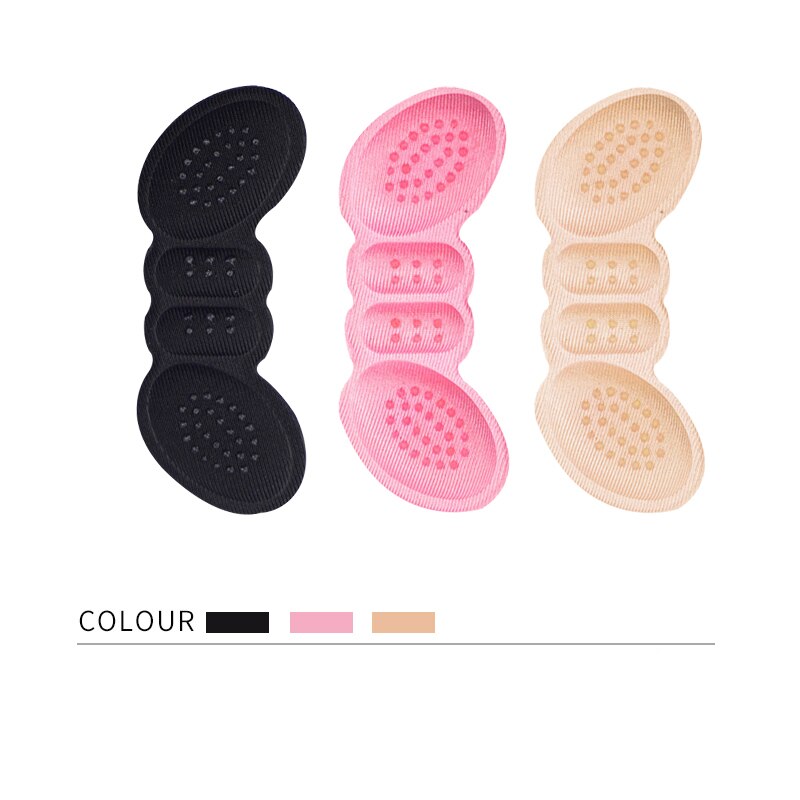 1pair High Heel Insoles Butterfly Adjust Size Heel Liner Grips Protector Sticker Heel Pad Foot Care Anti Keep Abreast Heel Pads