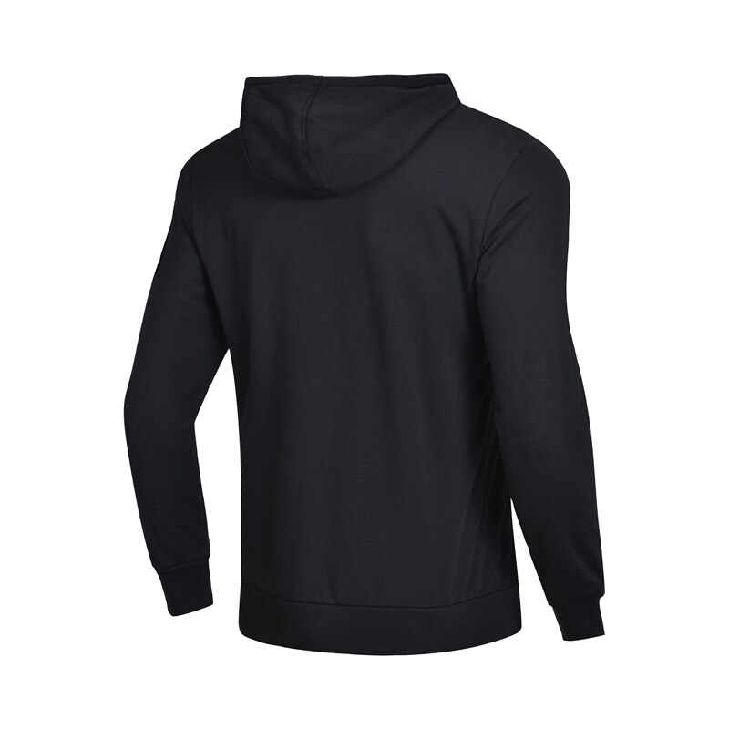 Li-ning herre trenden hættetrøje varm fleece 100%  bomuld regular fit lynlås for sports sweater hættejakker awdn 881 cond 18