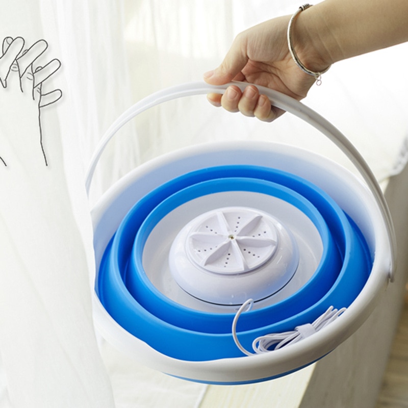 ABS Plastic Folding Mini Portable Laundry Machine Clothes Washing Machine Portable Mini Washing Machine Laundry Products