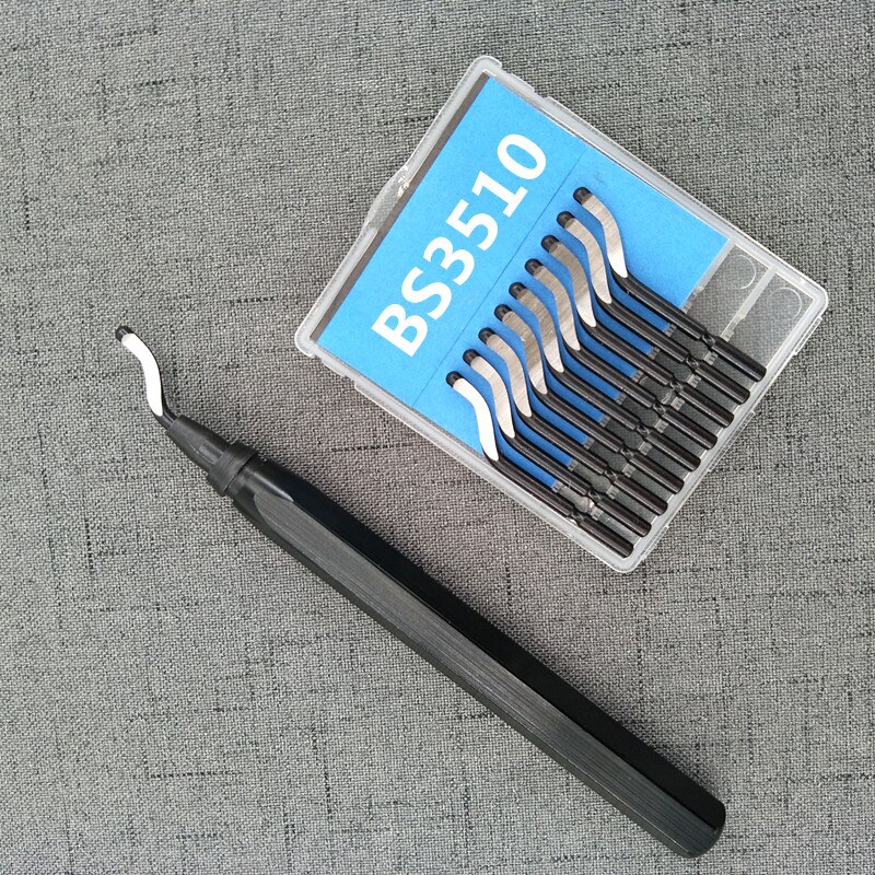 10PCSRapid Stahl Dreh Klinge BS1010 BS1018 BK3010 BS1012 Klinge Kunststoff Kupfer Aluminium Ecke Riss Entgraten Trimmen prozess