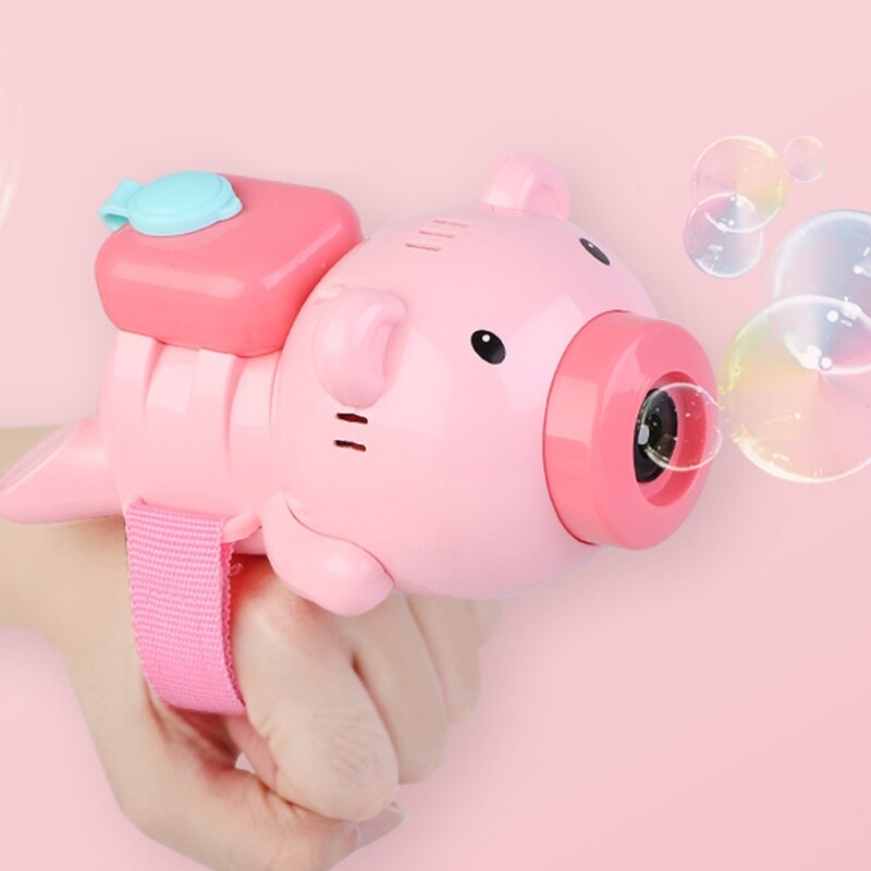 Macchina Per bolle macchina automatica Per bolle con liquido Per bolle un cinturino da polso oltre 600 bolle al minuto giocattolo soffiante Per bolle Per bambini Bo