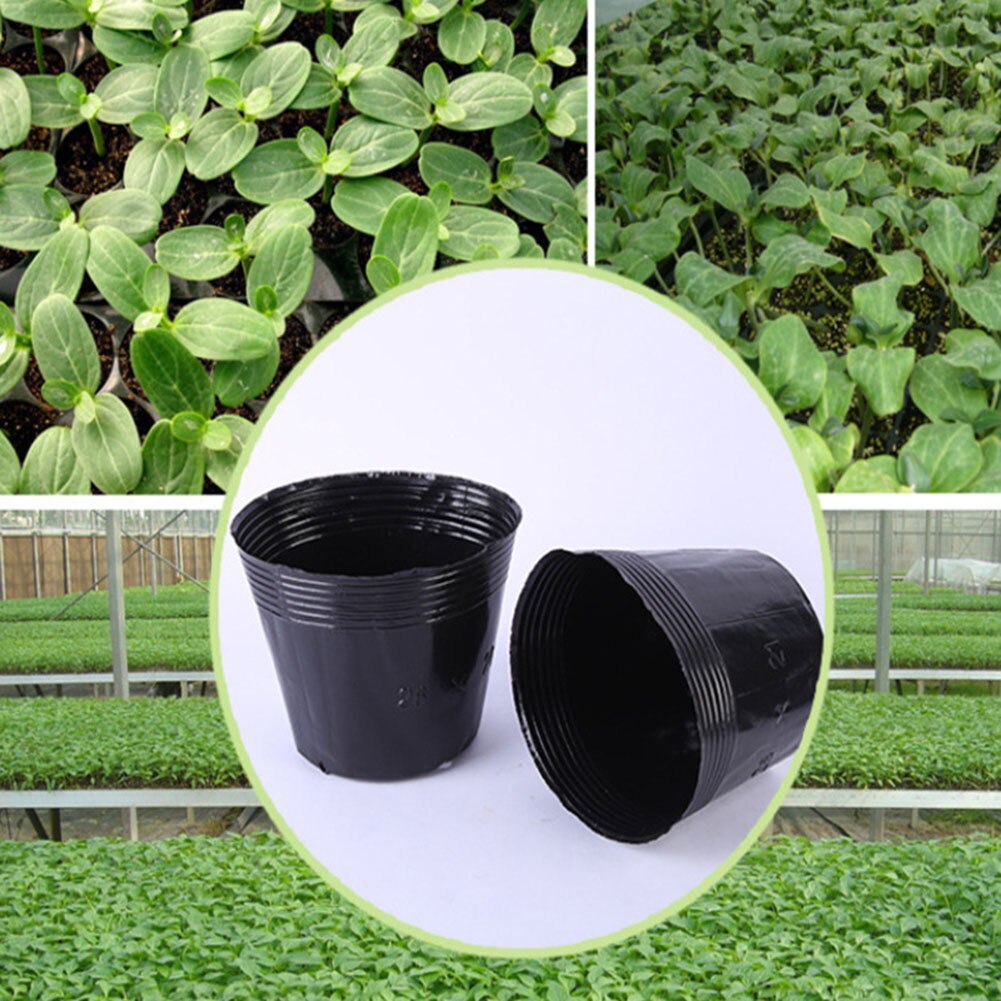 50/100pcs Plastic Seedlings Starter Pot Plants Nursery Pots for Germination Seedling plastic thickened 50/100pcs durable