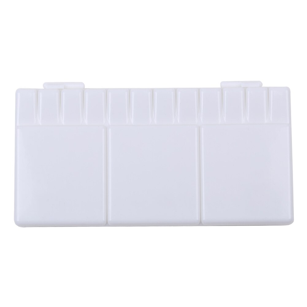 33 Grid Foldable Artist White Tray Painting Box Empty Art Supplies Plastic Watercolor Tool Storage Paint Palette