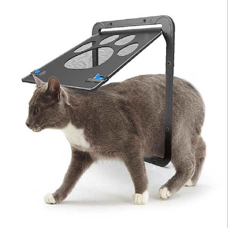 Kæledyrsdør pengeskab aflåselig magnetisk skærm udendørs hunde katte vindueslåge hus ind frit smuk have nem installation