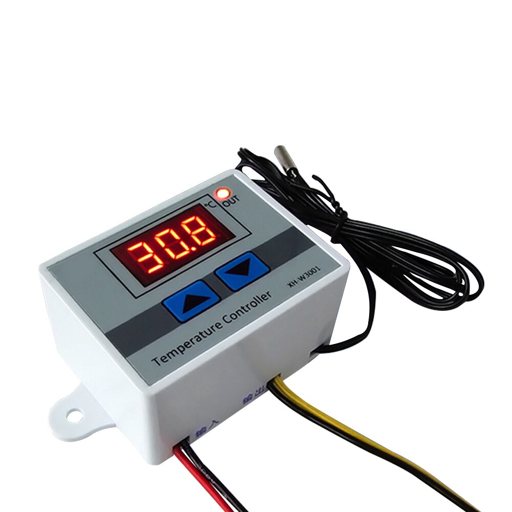 W3001 Digital Thermometer DC 24V AC 110V 220V Outdoor Temperature Controller Regulator DS18B20 XH-W3001 DC 24V