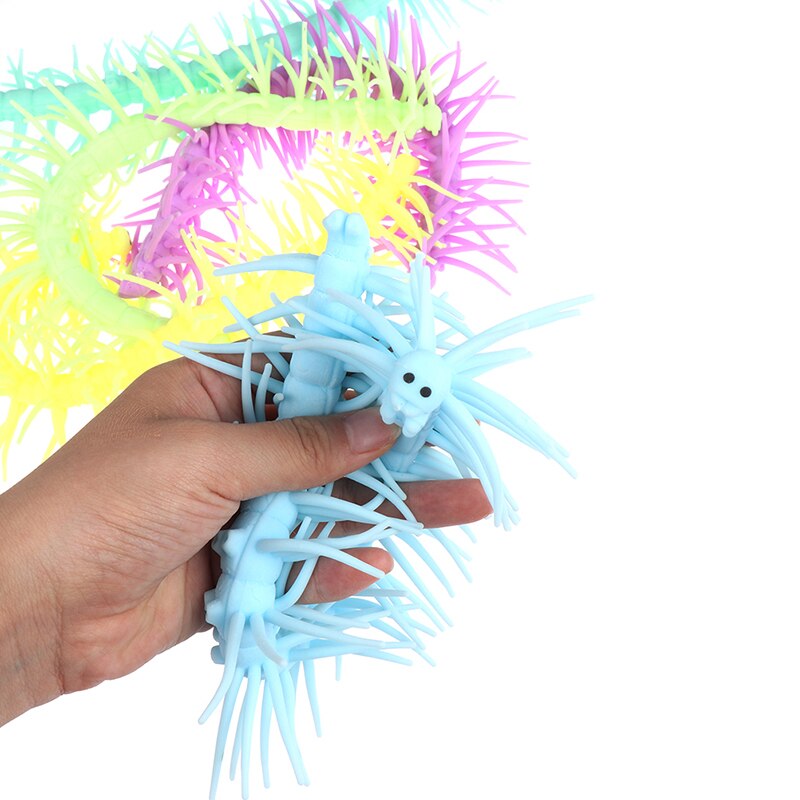 1pz Lungo Colorato Millepiedi Tirare Tratto bruco Bambini Giocattolo di Decompressione