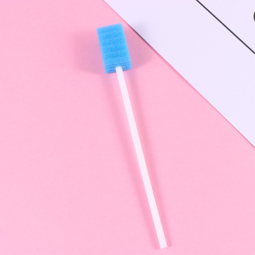 100Pcs Oral Swabs Wegwerp Wattenstaafjes Drinkbaar Mond Wattenstaafjes Spons Tanden Wattenstaafjes Voor Oral Care