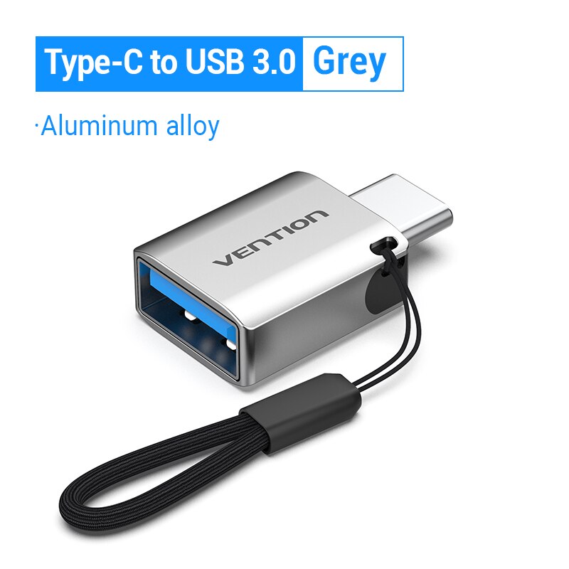 Vention adattatore USB C tipo C maschio a USB 3.0 2.0 femmina cavo OTG per Macbook Pro Huawei Mate 30 connettore OTG USB Samsung S10: USB 3.0-Alloy