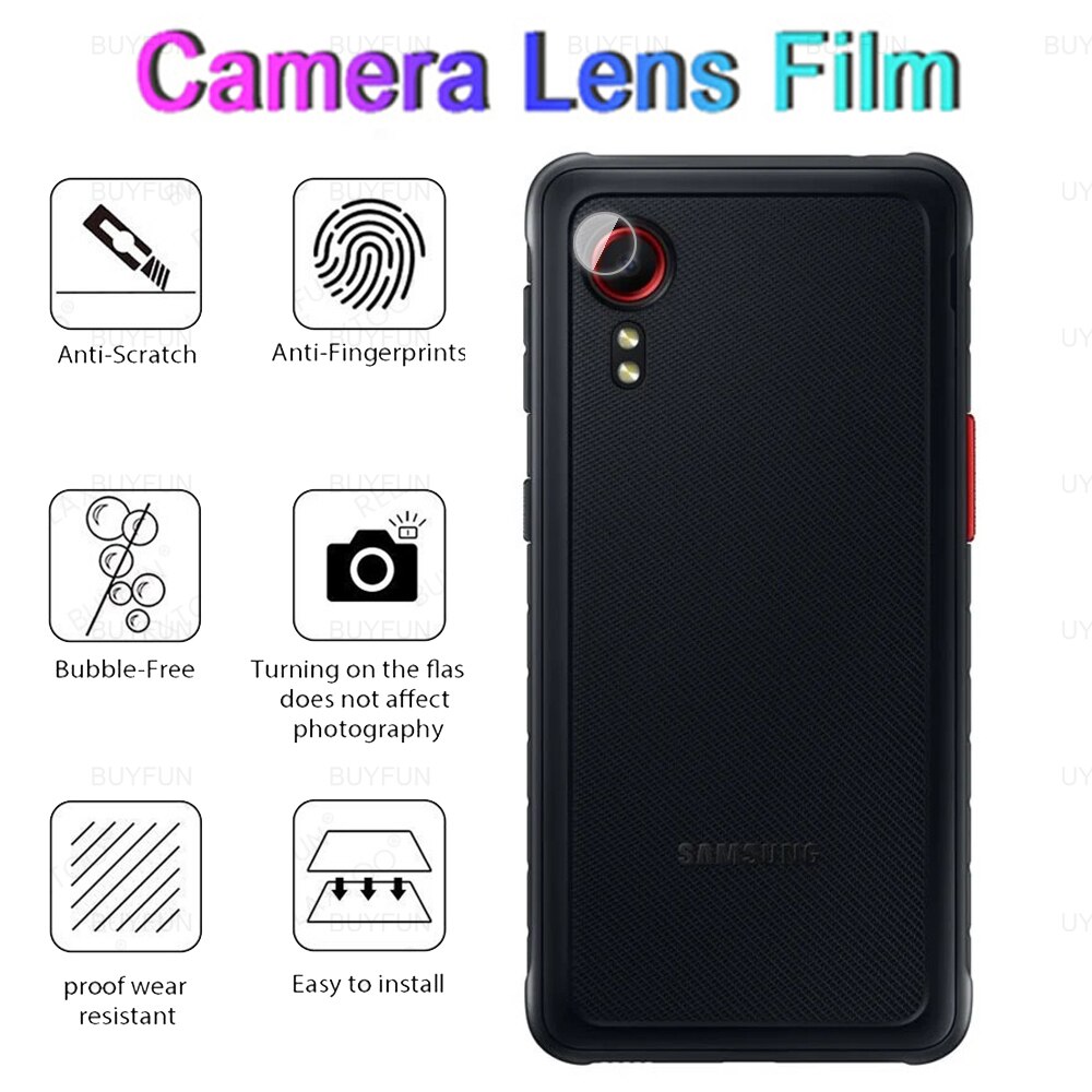 6in1 Bescherming Glas Case Voor Samsung Galaxy Xcover 5 5.3 &quot;Screen Gehard Film Voor Samsung Xcover5 Camera Lens Beschermende film