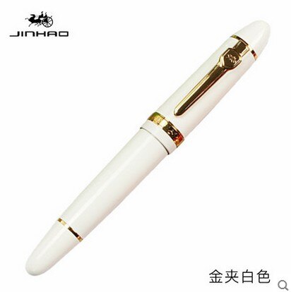 JINHAO 159 18KGP 0.7mm MEDIUM BROAD NIB FOUNTAIN PEN free with a black pen pouch 8 COLORS FOR CHOOSE metal ink pen: Z