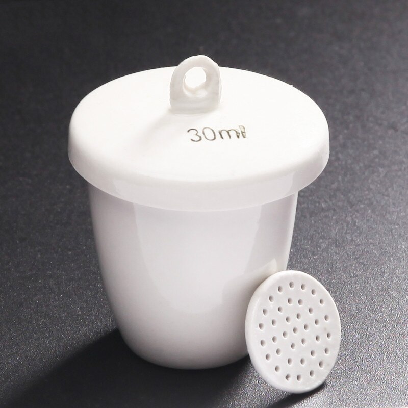 30ml Gooch Ceramic Porcelain Crucible with Cover