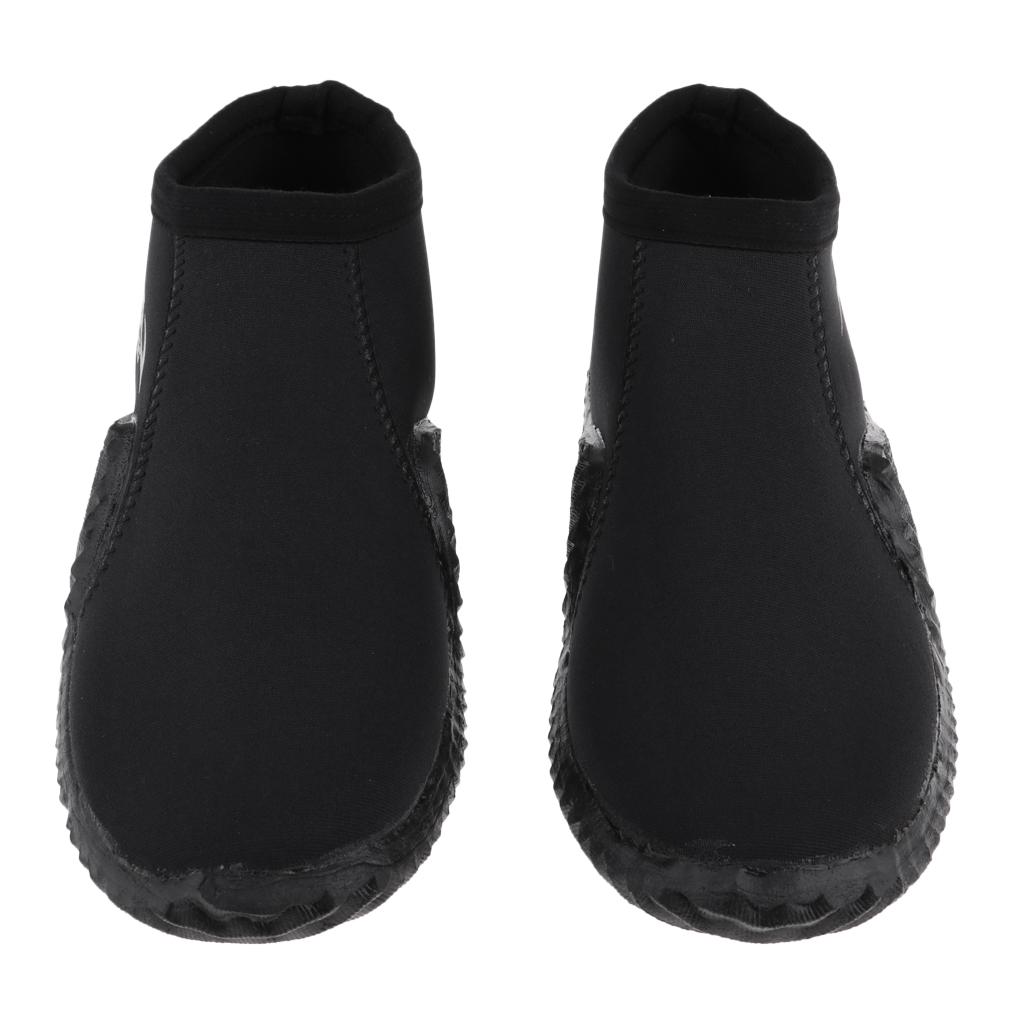 Bota de buceo clásica antideslizante para deportes acuáticos, suela de caucho de neopreno de 5mm, botines de buceo de corte bajo para hombre y mujer adulta