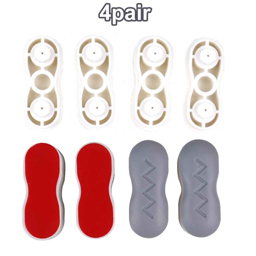 4 Paar/set Vervanging Onderdelen Bumpers Buffering Badkamer Pads Sterke Lijm Toiletbril Buffers Reparatie Eenvoudig Installeren Universele