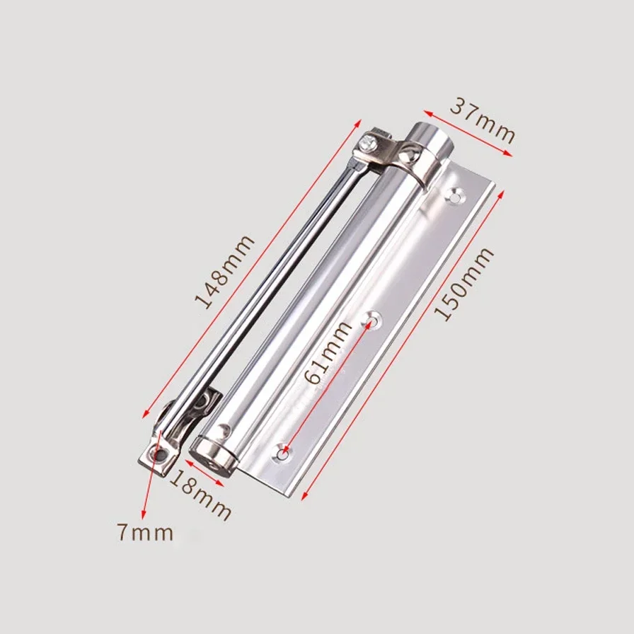 20–40 kg Türschloss, 180 Grad, automatische Installation, Federtürschließer, Edelstahl, verstellbare Oberfläche, Türschließer WF: MULTI