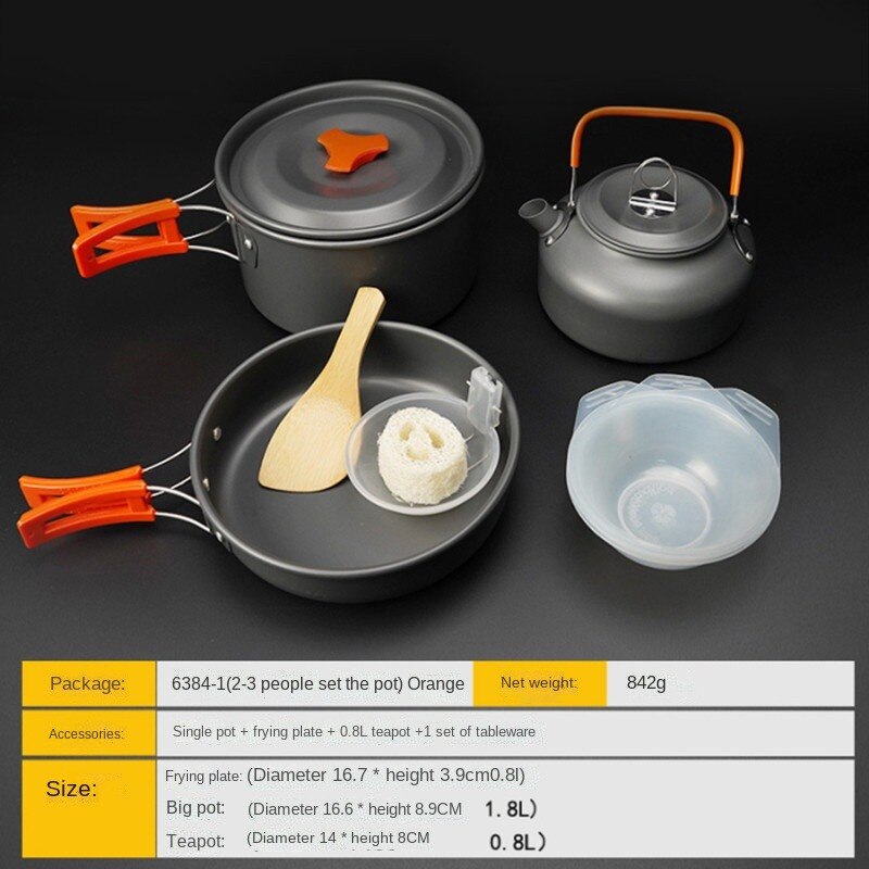 Outdoor Camping Waterkoker, Aluminium Theeketel met Anti Verbranding