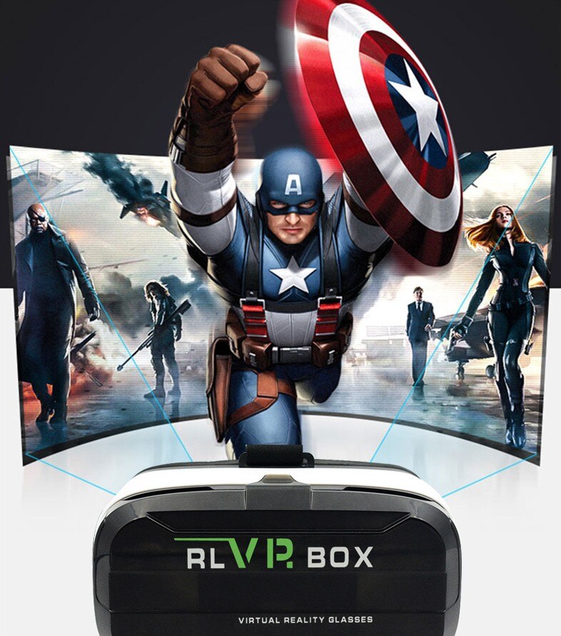 Vr-bril 3d virtual reality-bril rl vp.box tweede generatie mobiele telefoon duizend magische glazen maatwerk