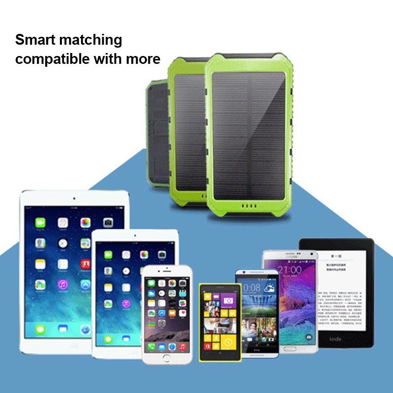 Solar Energy Mobile Power Bank Nesting Tragbare Tragen Handy-Power Box OUJ99