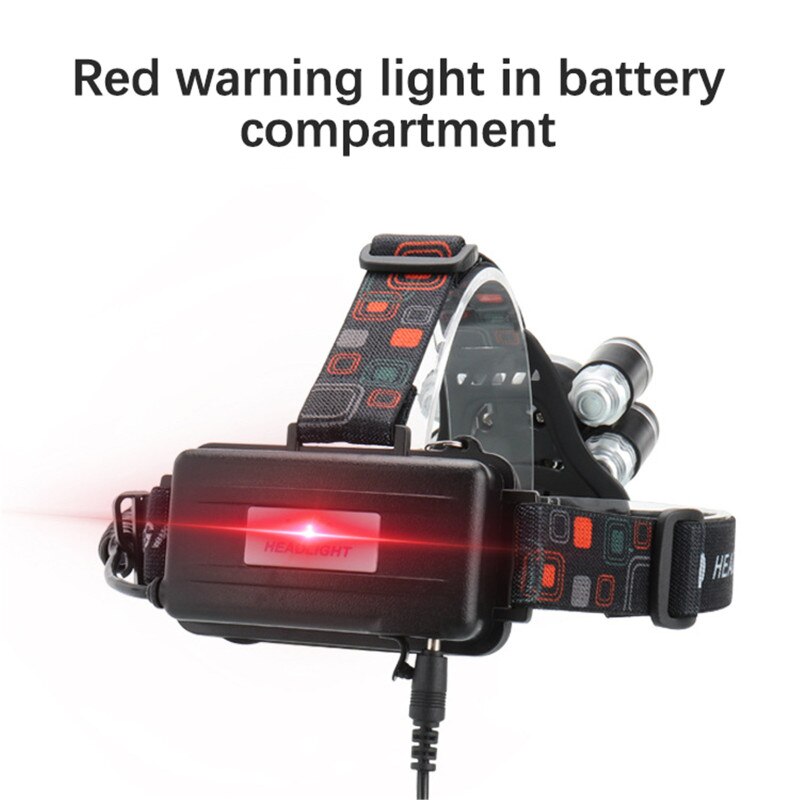 Headlight 4000 Lumen Headlamp CREE XML3/5 LED T6 Head Lamp Flashlight Torch Head Light 18650 Battery AC/DC Charger Option