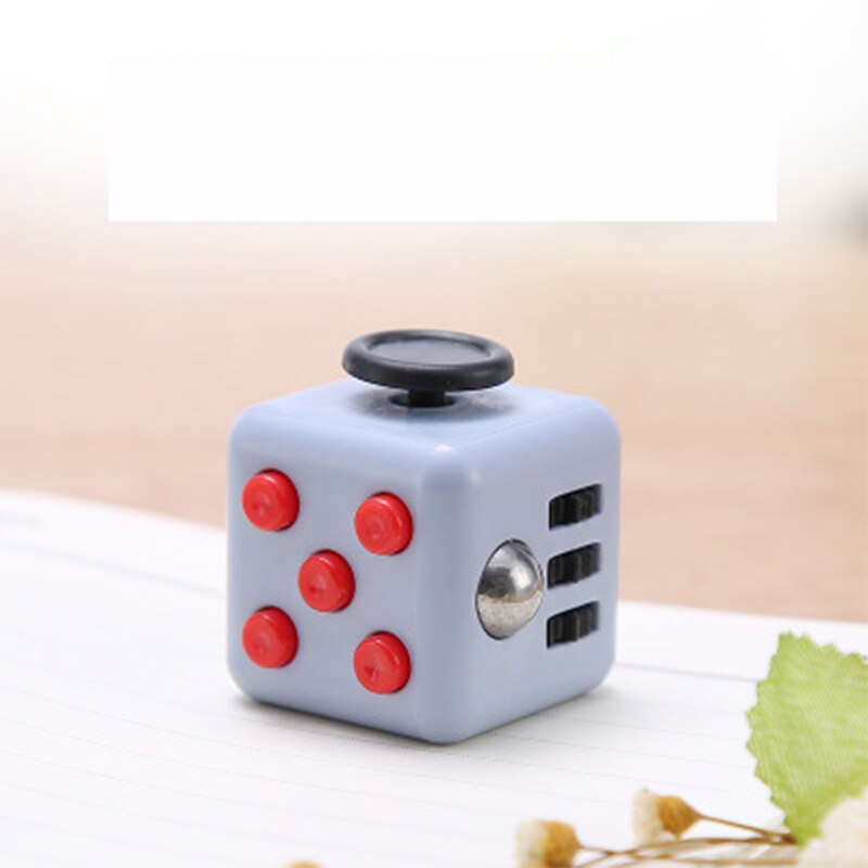 Antiestres Presse Magia Sollievo Ansia Cubo Gadget di Affari Decom Presse agli ioni di Infinite Cubo Dadi Divertimento Ufficio Puzzle Di Rilassamento Giocattoli: Grigio chiaro