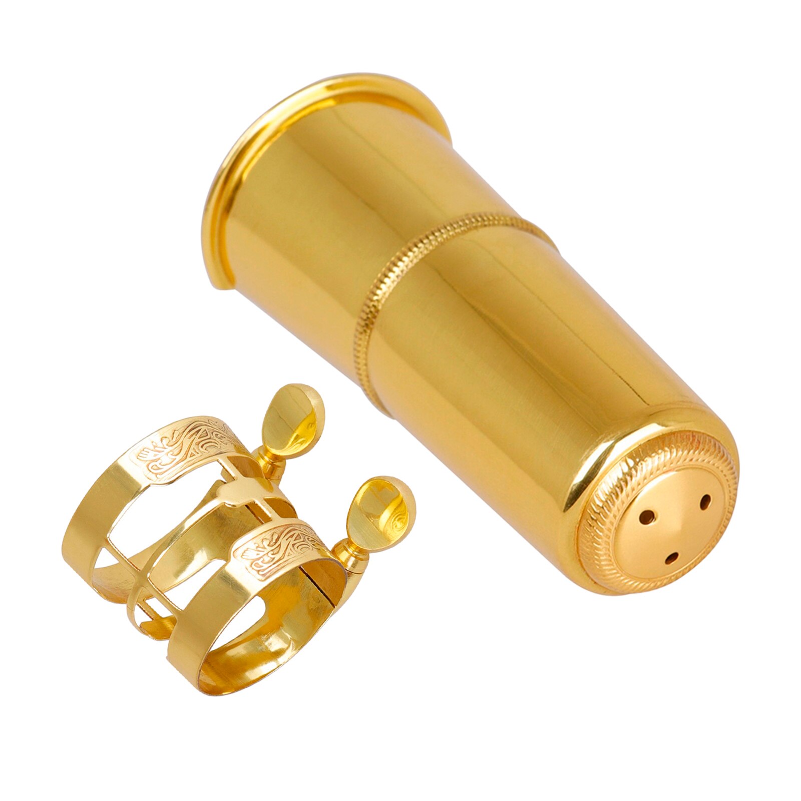 Tenor Saxophone Mouthpiece Cap Ligature Kit - Brass - Tooyful - Replacement Part