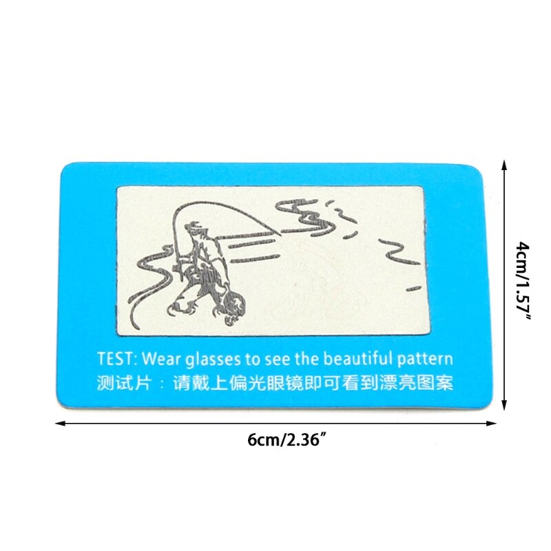 Duurzaam Gepolariseerde Zonnebril Lens Shades Bril Tester Testen Kaart Controleren Grappige Y1QD