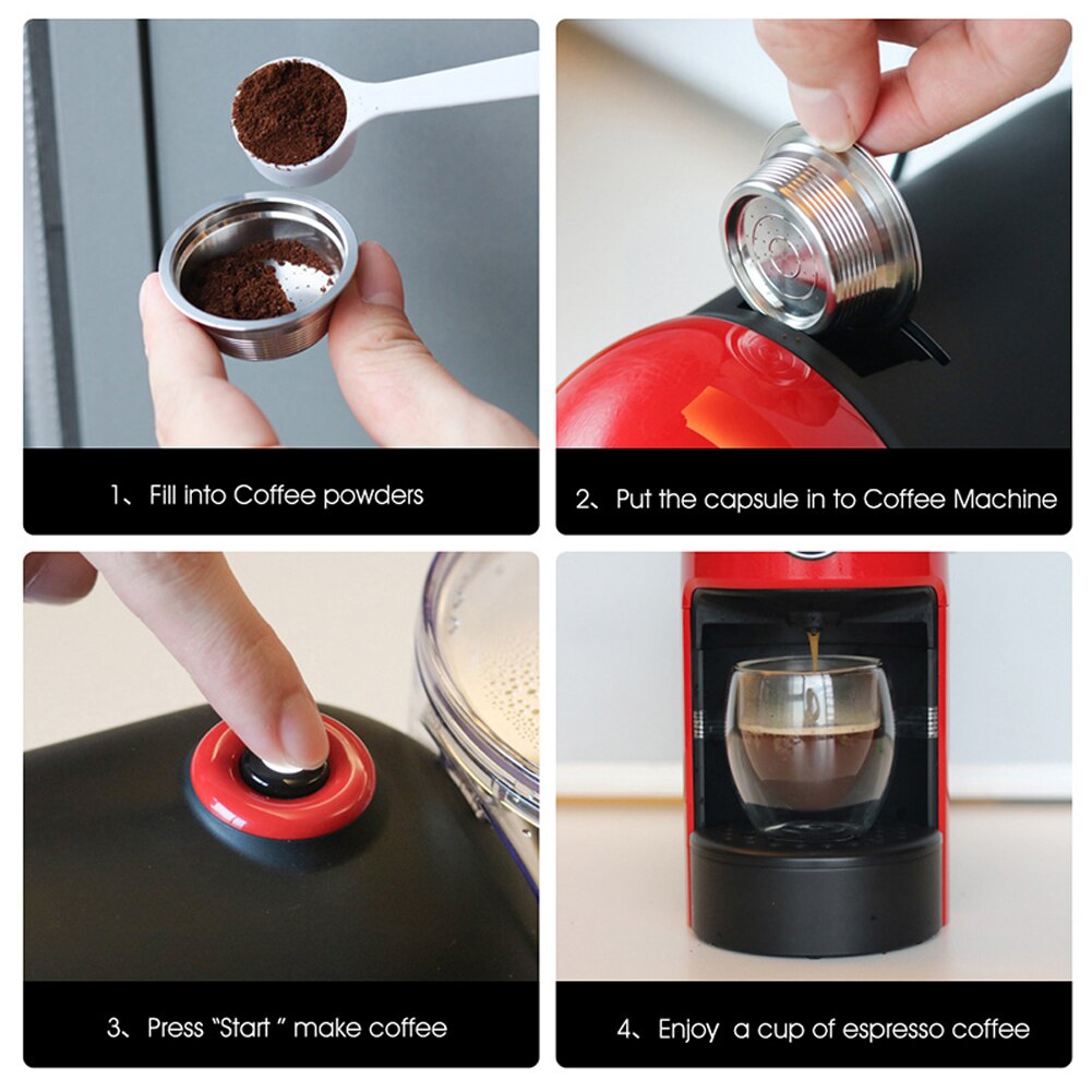 Home kitchen accessories Stainless Steel Reusable Coffee Capsule Cup For LAVAZZA A MODO MIO JOLIE