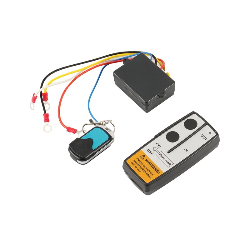 12V 30M Car Wireless Winch Electric Remote Control with Manual Transmitter Set for 4X4 ATV SUV Car Truck Vehicle Trailer