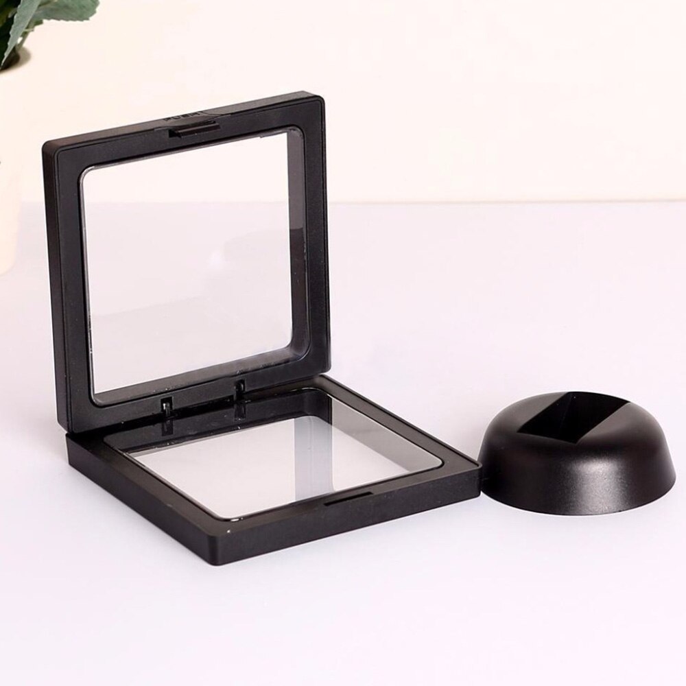 Picture Frame Shadow Box Jewelry Display Stand Ring Pendant Holder Protect Jewellery Stone Presentation Case 3D Boxs