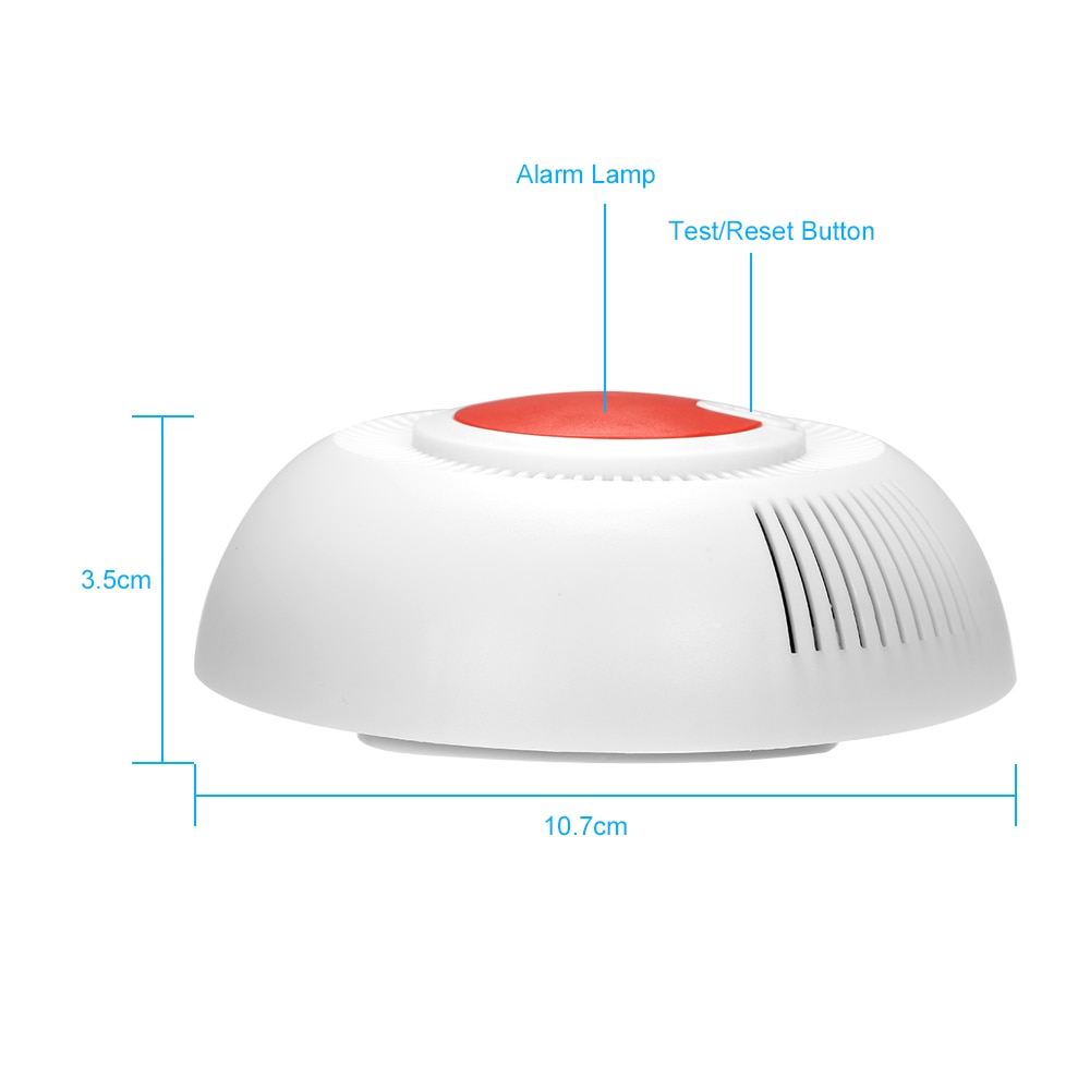 Photoelectric Smoke Alarm High Sensitive Wireless Alarm System Security Independent Smoke Detector Fire Protection Sensor