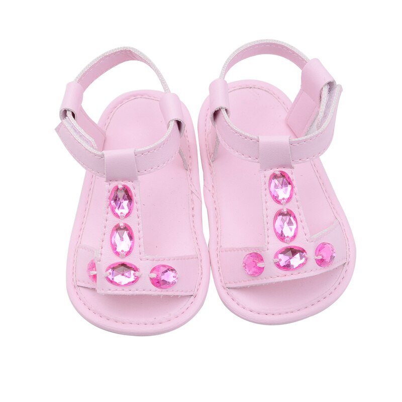 Baby Shoes Girl Boy Sandals Toddler Infant PU Soft sole Solid Diamond Outdoor walking Prewalker Summer baby shoes