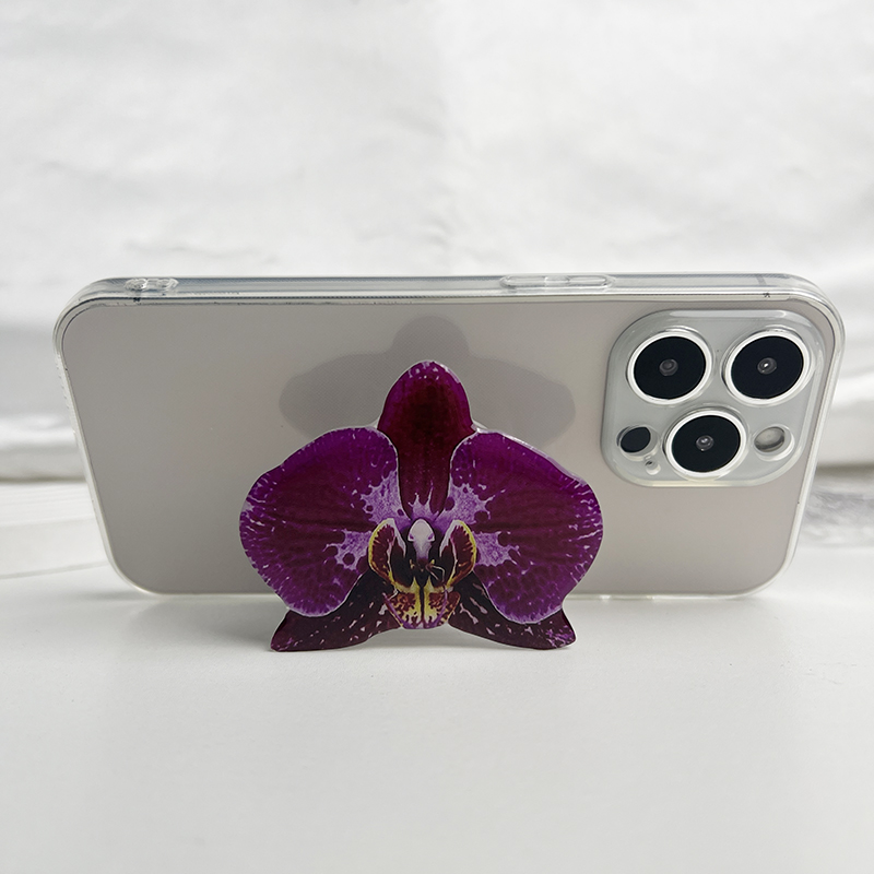support de téléphone orchidée Phalaenopsis prise réseau de poignée recommandation de talents chauds support de téléphone pliable Cymbidium pour IPhone 16