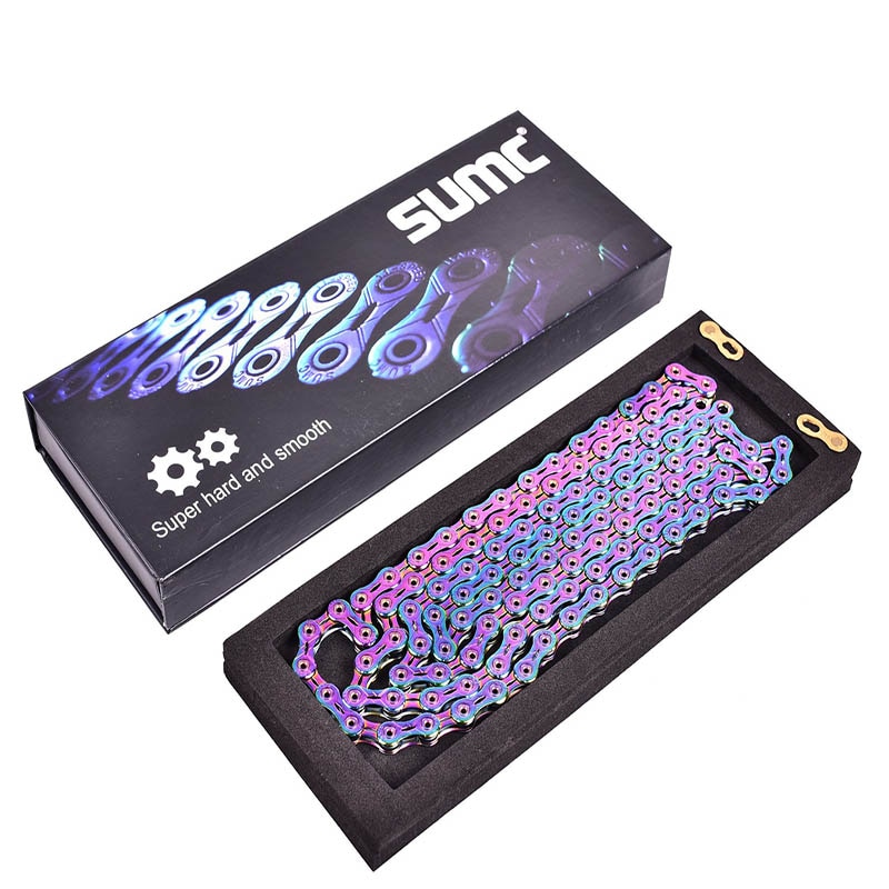 Bicycle chain Rainbow SUMC road bike mountain bike variable shifting chain 9 10 11 12 speed for M8000 M6000 M9100 M610 MTB parts