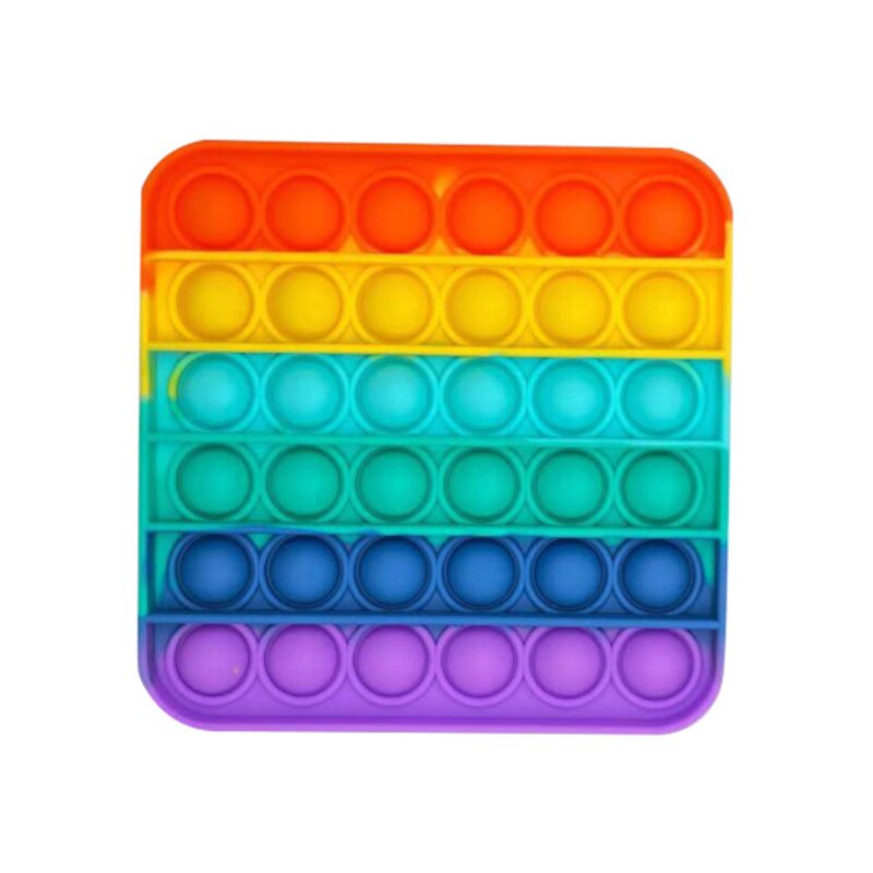 Regenbogen Pop Push Blase Zappeln Spielzeug Antistress Squeeze Sensorischen Spielzeug Relief Squishy Anti Stress Spielzeug Für Erwachsene Kinder: PL-301