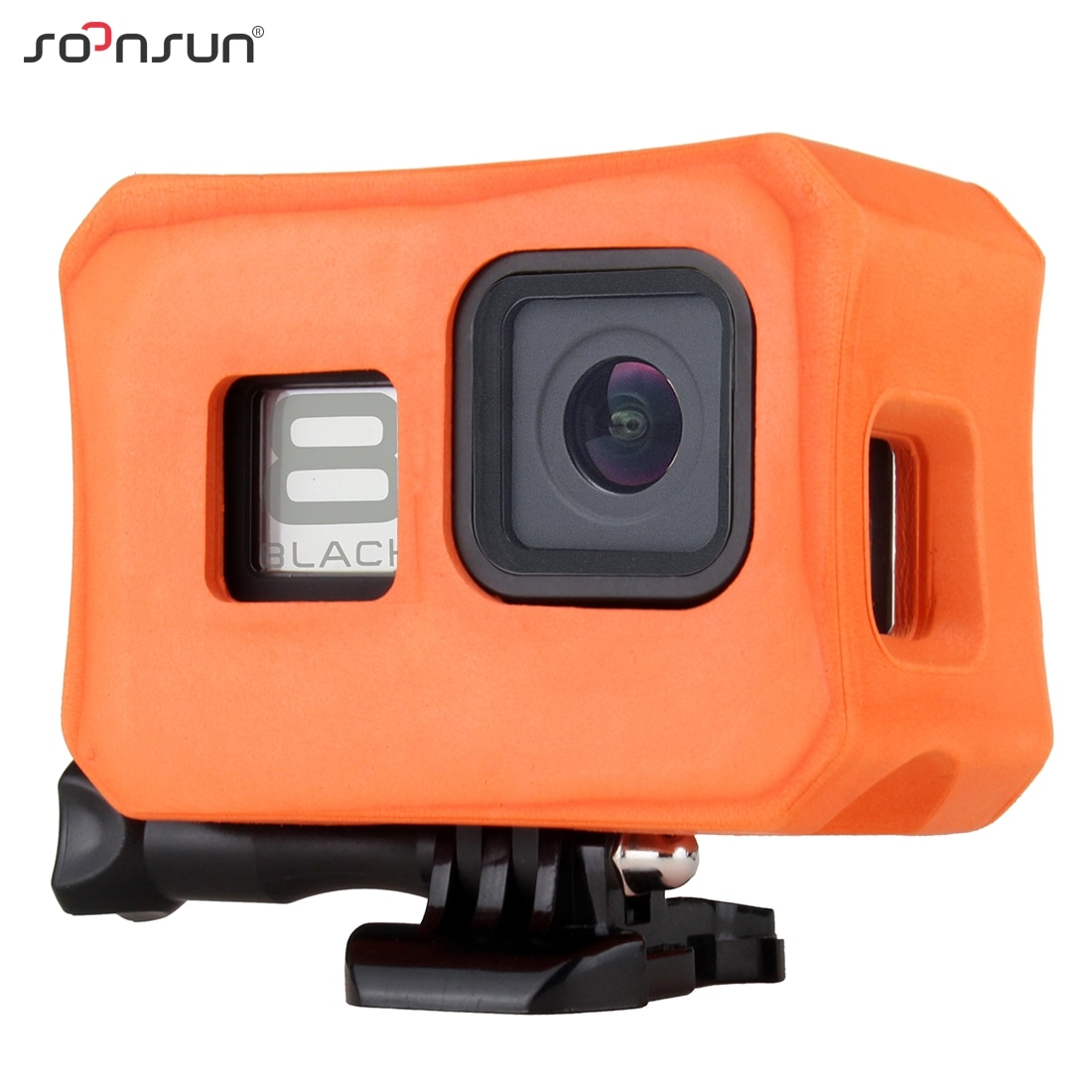 Soonsun Floaty Case Voor Gopro Hero 8 Zwart Drijfvermogen Drijvende Mount Cover Beschermende Frame Case Camera Voor Go Pro 8 accessoires