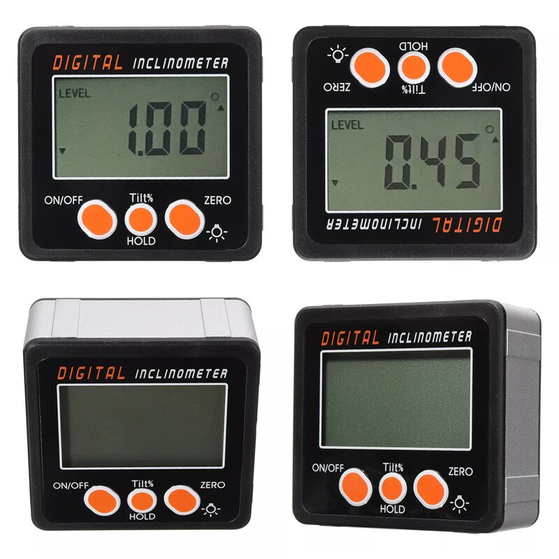 0.05 Inclinometer Protractor Precision Digital Spirit Level Set Measuring Tools Mini Nivel Kit Horizontal Slope