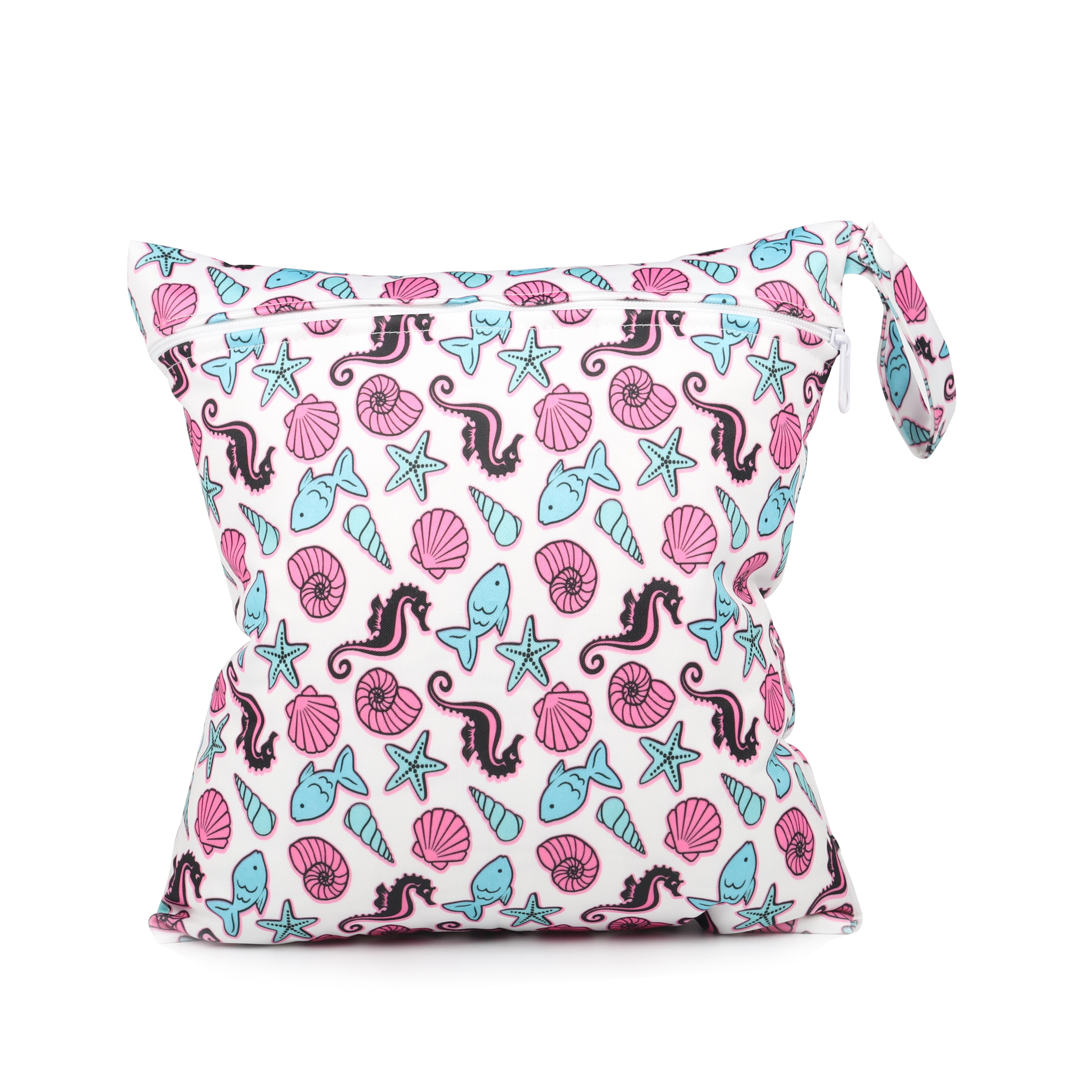 [CHOOEC] Wet Bag Washable Reusable Cloth diaper Nappies Bags Waterproof Swim Sport Travel Carry bag Big Size: 28X30 cm