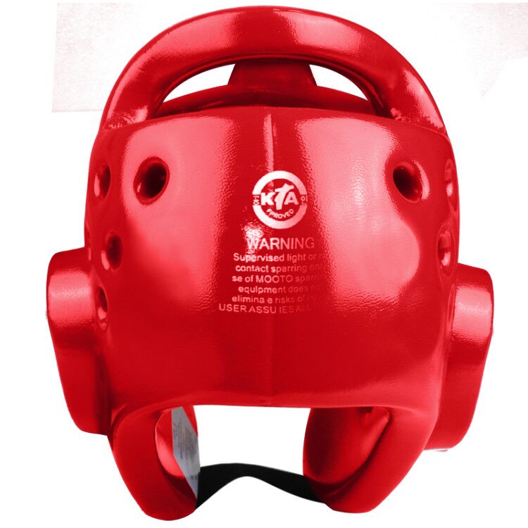 Casco de Taekwondo MOOTO, casco de seguridad Protector facial para niños adultos, casco de Kickboxing, casco de cabeza aprobado WTF, cascos de Karate rojos