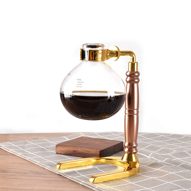 Novo Estilo de Casa Sifão cafeteira Sifão Chá tipo de filtro da máquina de café de vidro pote de vácuo cafeteira 3cup
